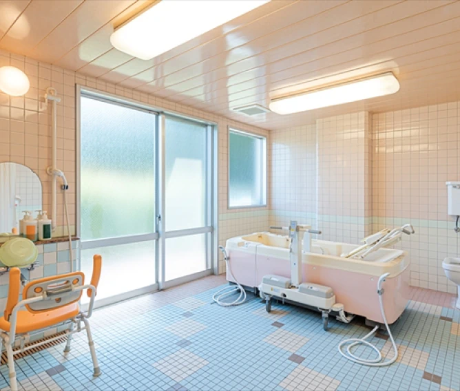 源泉を使用した温泉設備